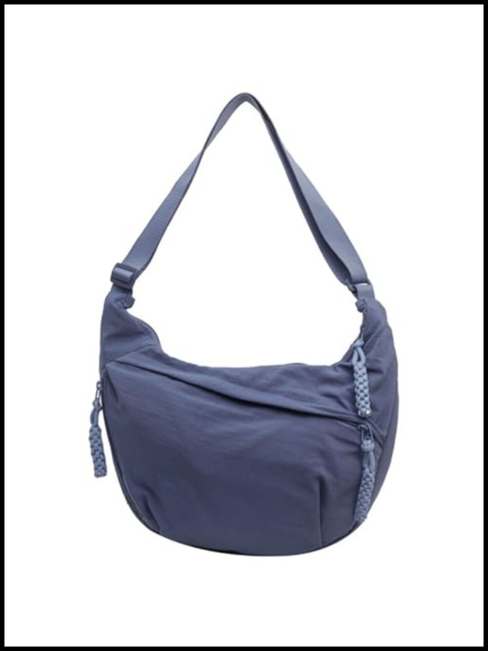 Crescent Crossbody Shoulder Bag Nylon Hobo Multi-Pocket Travel Dumpling Bag